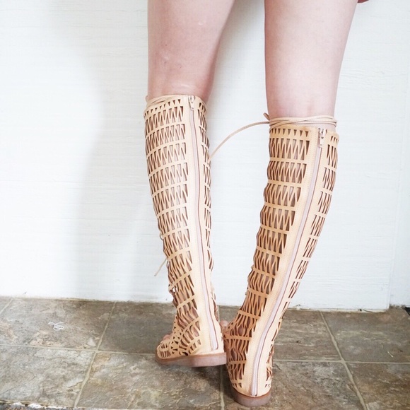 Jeffrey Campbell Atlas lace up gladiator sandal 7 - Picture 3 of 8